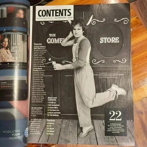 Entertainment Weekly Robin Williams Aug 2014 - Picture 3 of 6